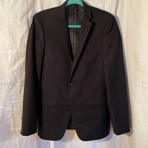 Men's slim jacket blazer black size S/34L?